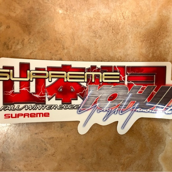 Supreme Street Fighter Box Logo + Supreme Yohji Yamamoto Stickers New Authentic - Picture 6 of 6